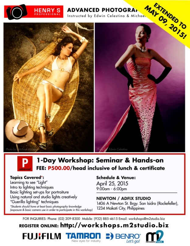 EXTENDED TO MAY 09 2015! Advanced Photography Workshop